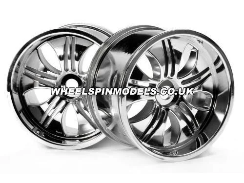 Tremor Wheel Chrome Savage Inc 17mm Hex Hub 115x70mm 7inch 2Pcs &mdash; image 2 of 2