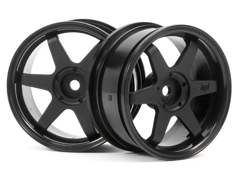 Hpi Racing Mesh Window HPI TE37 Wheel 26mm Black 3mm Offset - HPI-3841