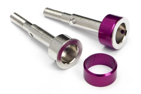 Axle 13x36mm & Retainer 2Pcs for 86302 Univ Dogbone MT2 Rr &mdash; image 3 of 3