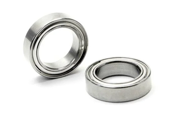 Ball Bearing 10x15x4mm Rubber Shielded (2Pcs)