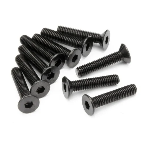 Countersunk Flat Head Screw M3x15mm (6pcs) 2mm Hex Socket