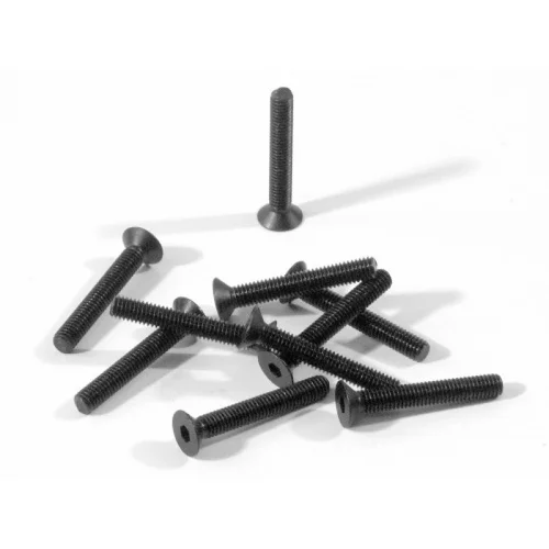 Countersunk Flat Head Screw M3x20mm (6pcs) 2mm Hex Socket