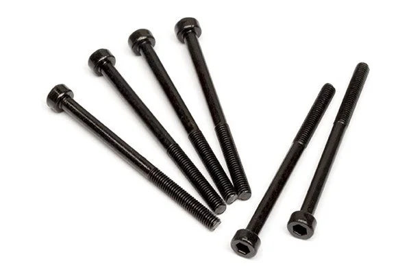 Cap Head Screw M3x42 Black (6pcs) Hex Socket