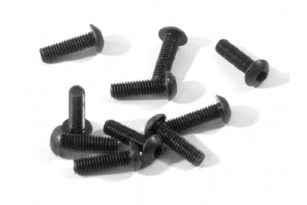 Button Head Screw M3x10mm (2mm Hex Socket/6Pcs) — image 2 of 2