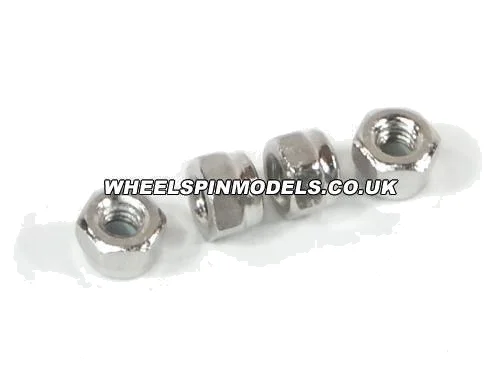 HPI Nyloc Nut M2.6 - Silver (4) — image 2 of 2