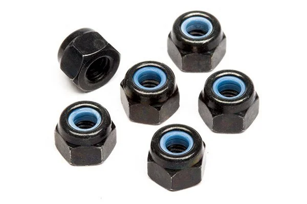 HPI M3 NyLock Nuts - Pack of 6
