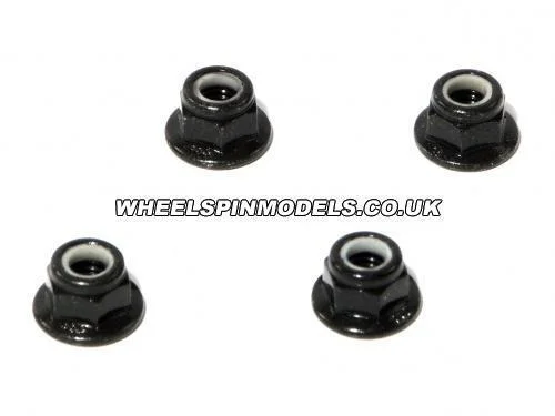 Flanged Lock Nut M5 (Clockwise/Black/4Pcs) — image 2 of 2