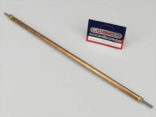 Prop Shaft 11in M4/4mm Stainless Shaft - 8mm dia Brass Tube — image 2 of 4