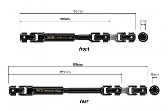 GMade - Junfac Scale Element Enduro Univ. Shaft Hardened Steel — image 4 of 4
