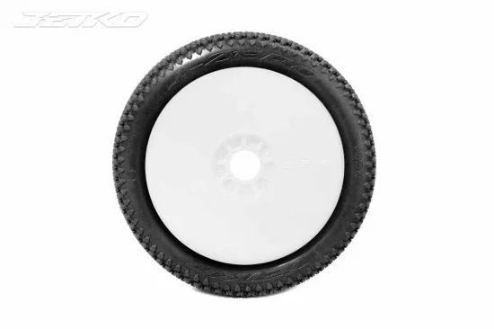 Jetko J Zero Composite U.Soft 1:8 Buggy Pre-glued White evo Rims (2) &mdash; image 2 of 2