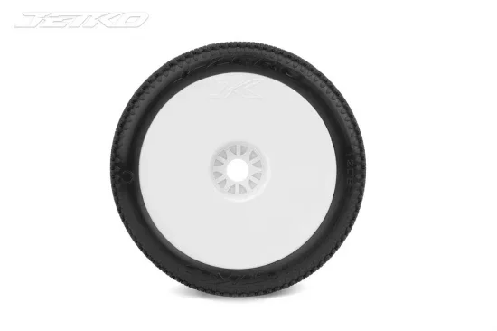 Jetko J-Zero Soft 1:8 Truggy Pre-glued on White Rims (2) — image 2 of 2