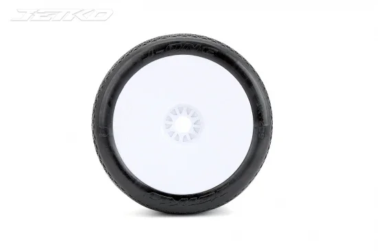 Jetko J One Super Soft 1:8 Truggy Pre-glued on White Rims (2) — image 2 of 2