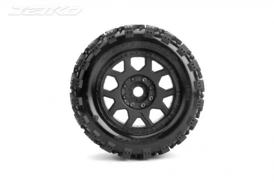 Jetko EX Tyre MT Defender Belted 3.8 on 12/14/17mm Hex Wheels (2) &mdash; image 2 of 3