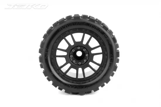 Jetko EX Tyre MT Slick Super Sonic Belted 3.8 Black Wheel 17mm (2) &mdash; image 2 of 6