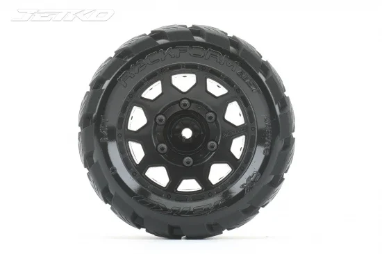 Jetko EX Rockform ST Tyres Mounted on Black 2.8 Wheels (2) &mdash; image 2 of 2