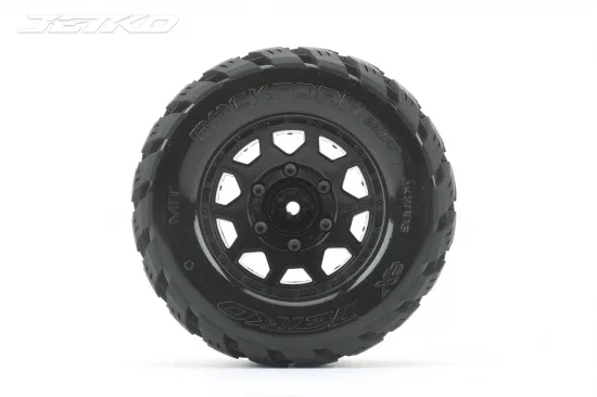 Jetko EX Rockform MT Tyres Mounted on Black 2.8 Wheels (2) — image 2 of 3
