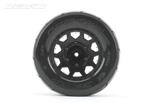 Jetko MT Extreme Super Sonic Tyres on Black 12/14/17mm Hex 2.8 Rims (2) &mdash; image 2 of 3