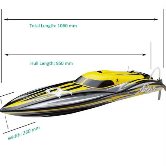 Joysway Alpha Brushless Race Boat - ARTR - Yellow — image 2 of 6