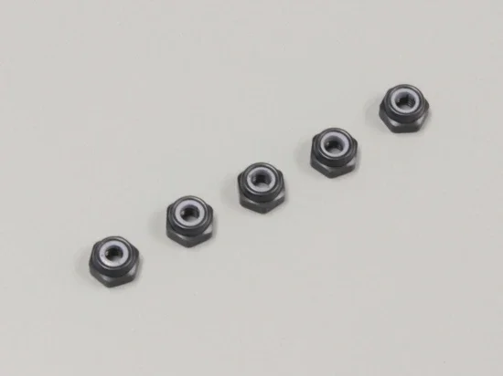 Kyosho Aluminium Nylon Lock Nuts M2.6 X3.0 (5) Gun Metal — image 3 of 8