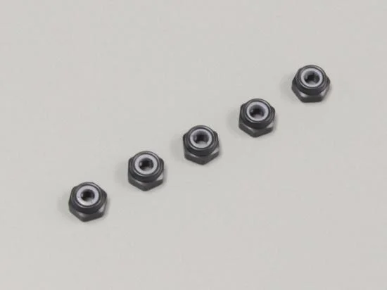 Kyosho Aluminium Nylon Lock Nuts M2.6 X3.0 (5) Gun Metal — image 2 of 8