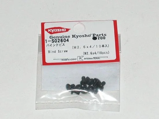Kyosho Bind Head 2.6X4mm Metallic Screws (10) &mdash; image 2 of 2