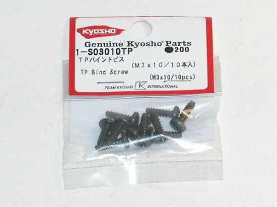 Kyosho Bind Head 3X10mm Tp Screws (10) — image 2 of 2