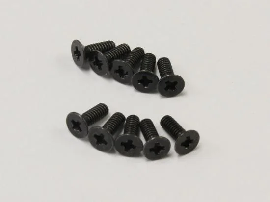 Kyosho Flat Head 2X6mm Metallic Screws (10) &mdash; image 2 of 3