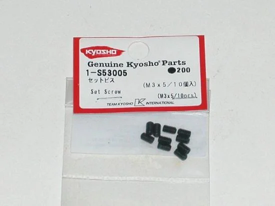 Kyosho Metallic Headless Set Screws 3X5mm (10) — image 2 of 2