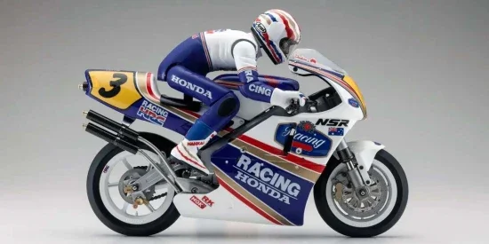 Kyosho Moto Hanging On Racer Biker - Honda NSR500 1991 Kit — image 8 of 11