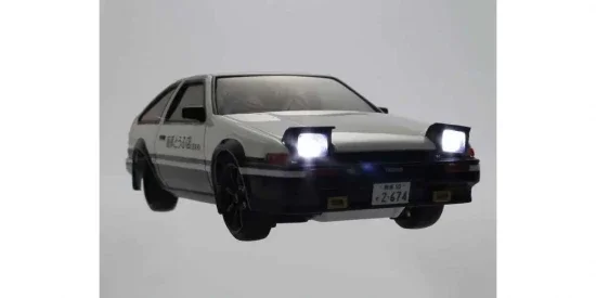 Kyosho First Mini-Z 1:28 Initial-D Toyota Sprinter Trueno AE86 WH/BK — image 3 of 7