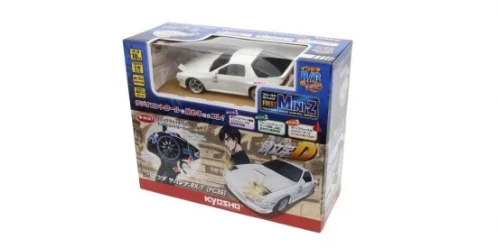 Kyosho First Mini-Z 1:28 Initial-D Mazda Savanna RX-7 FC3S WH &mdash; image 7 of 7