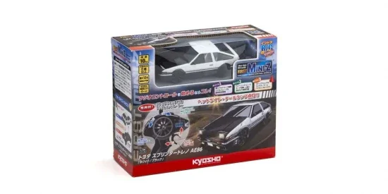 Kyosho First Mini-Z 1:28 Toyota Sprinter Trueno AE86 WH/BK &mdash; image 7 of 7