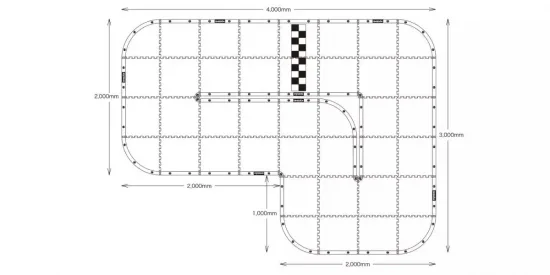 Kyosho Mini-Z Carpet Track 50 Basic Set (40pcs - 50x50) — image 4 of 7