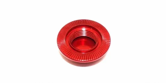 Kyosho 1:8 Inferno Serrated Closed Wheel Nuts (4) Red — image 3 of 5