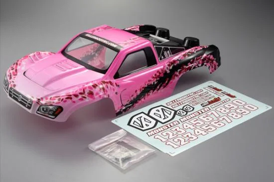 Killer Body SC Truck Finished Body Lady Flower Pattern &mdash; image 2 of 5