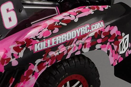 Killer Body SC Truck Finished Body Lady Flower Pattern &mdash; image 4 of 5