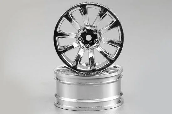 Killer Body Wheel 3mm Offset Chrome 10-Spoke 1:10 Tc (4) &mdash; image 2 of 3