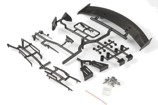 Killer Body 1:10 Tc Basic Plast Ic Parts (Carbon Fiber Finish) — image 2 of 7