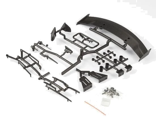 Killer Body 1:10 Tc Basic Plast Ic Parts (Carbon Fiber Finish) — image 1 of 7