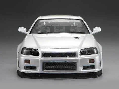 Killer Body Nissan Skyline R34 195mm Finished Body-White &mdash; image 7 of 12