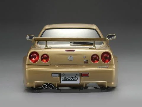 Killer Body Nissan Skyline R34 195mm Finished Body-Gold — image 6 of 12