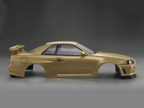 Killer Body Nissan Skyline R34 195mm Finished Body-Gold — image 5 of 12