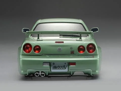 Killer Body Nissan Skyline R34 195mm Finished Body-Green — image 6 of 12