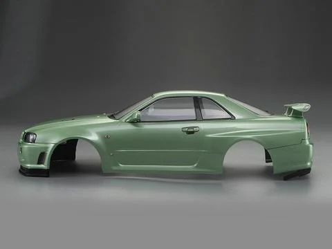 Killer Body Nissan Skyline R34 195mm Finished Body-Green — image 4 of 12
