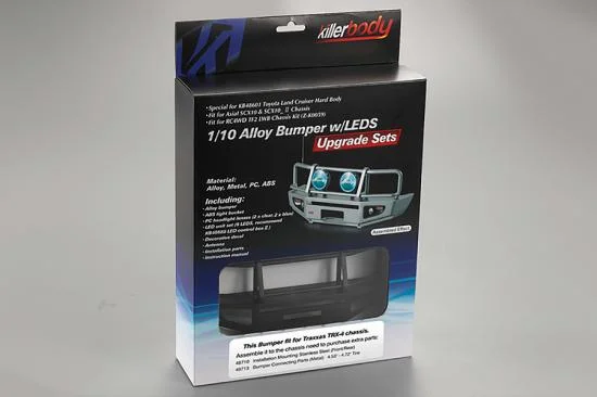 Killer Body 1:10 Alloy Bumper With LED Upgrade Sets Matt Black — image 3 of 4