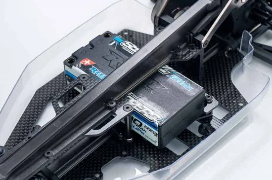 Koswork 2.0mm Shorty Battery Mount Set for Kyosho Turbo Optima Mid SP — image 5 of 7