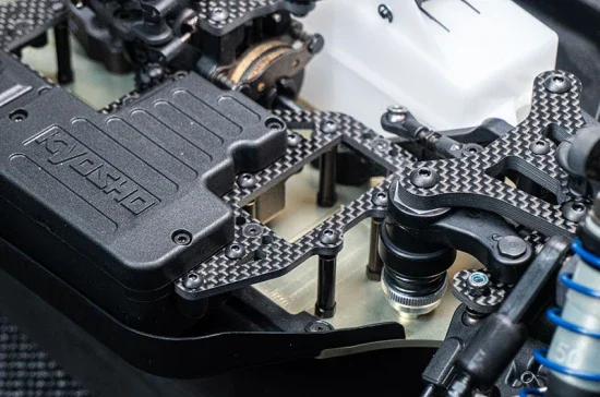 Koswork Carbon Graphite 3.0mm Steering Servo Plate for Inferno MP11 &mdash; image 2 of 2