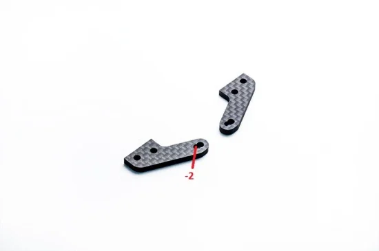 Koswork Carbon 3.0mm Front Knuckle Plate for Inferno MP11 (2) — image 2 of 2