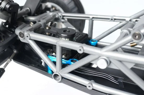 Koswork Tamiya BBX Servo Mount BB-01 Blue (2) — image 2 of 4