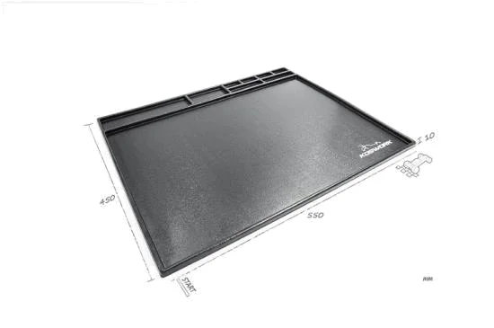 Koswork Assembly Tray 550x450mm Black — image 2 of 2